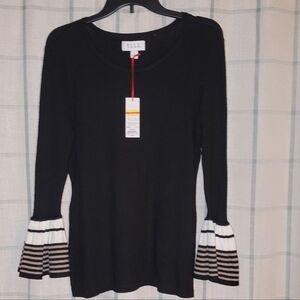 Nwt ELLE Black, Bell Sleeve, Lightweight Sweater
